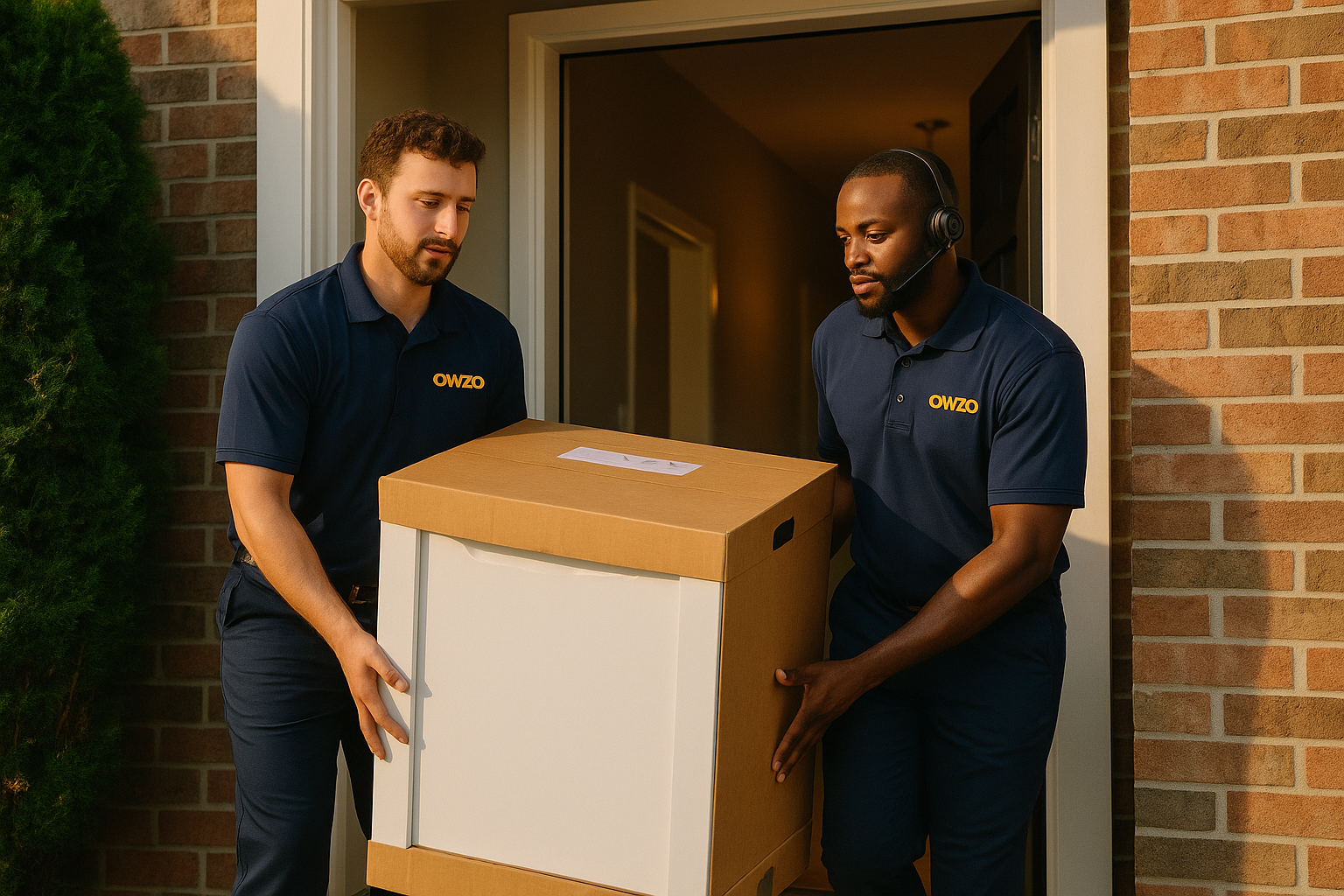 Owzo coordinating final-mile delivery to residence